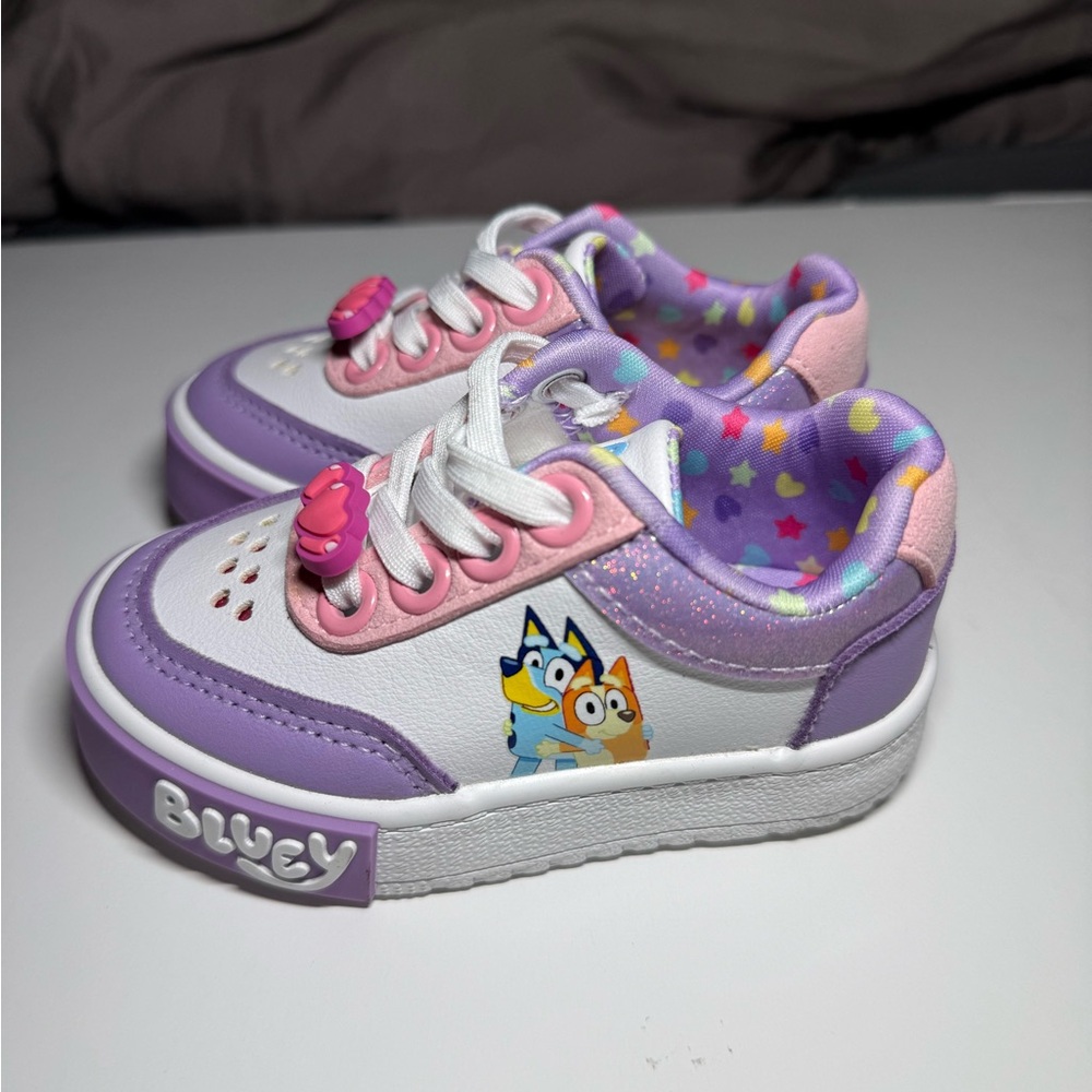 Kids' Bluey Purple & Pink Sneakers